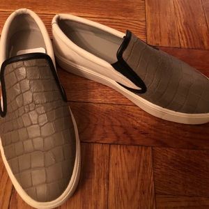 Two tone Vince sneakers.